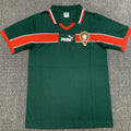 1998 Morocco Green Retro Soccer Jersey Front