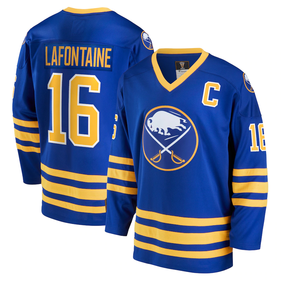 Men's Buffalo Sabres Pat LaFontaine #16 Royal Replica Player Jerseys
