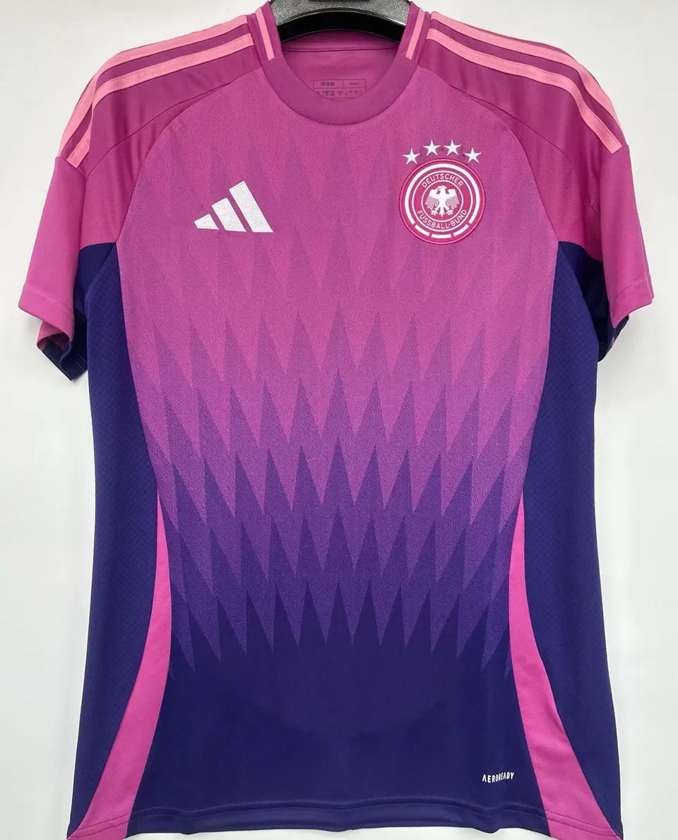 2024/25 Germany 1:1 Quality Away Pink Fans Soccer Jersey Detail 1