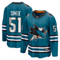 Men's San Jose Sharks Radim Simek #51 Teal Breakaway Home Player Jerseys