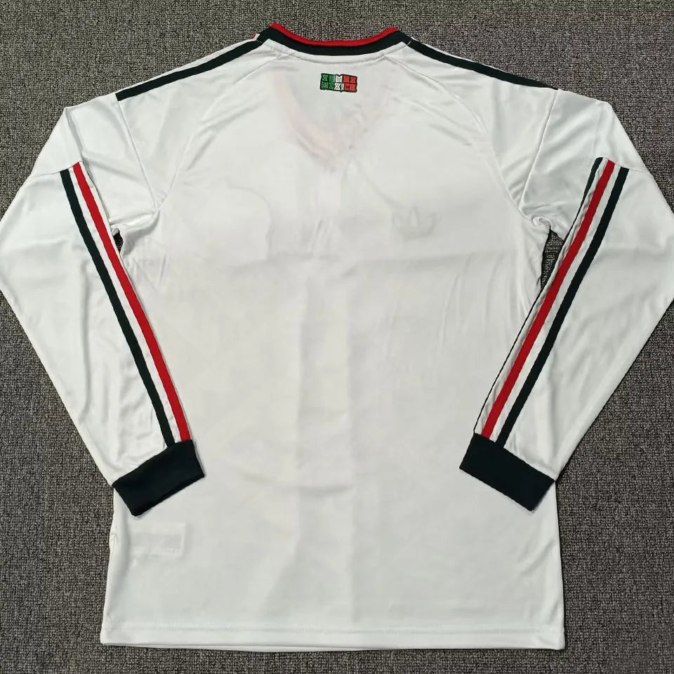 2026/27 Mexico Away White Fans Long Sleeve Soccer Jersey Back