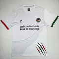 2025 Palestine White Fans Soccer Jersey 白花 Front