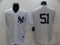 Men's New York Yankees Bernie Williams #51 White Replica Player Name Jerseys