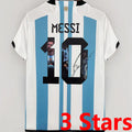 MESSI #10 Signature Version Argentina 1:1 Home Fans Jersey (3 Stars 3星 签名和图版) ★★ Front