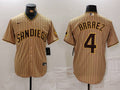 Men's San Diego Padres Luis Arraez #4 Tan Limited Player Jerseys