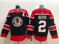 Men's Chicago Blackhawks Duncan Keith #2 Black Breakaway Jerseys