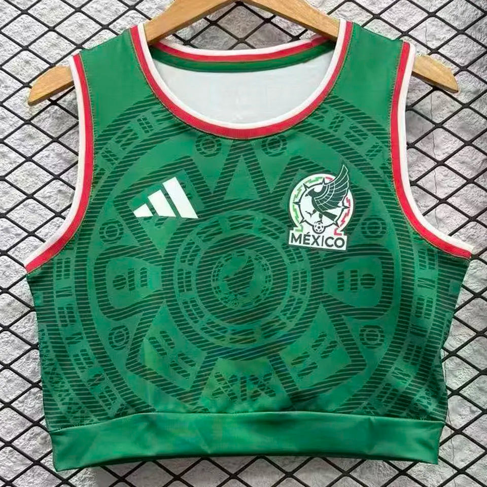 2026/27 Mexico Home Women Yoga Vest Jersey 女 Front