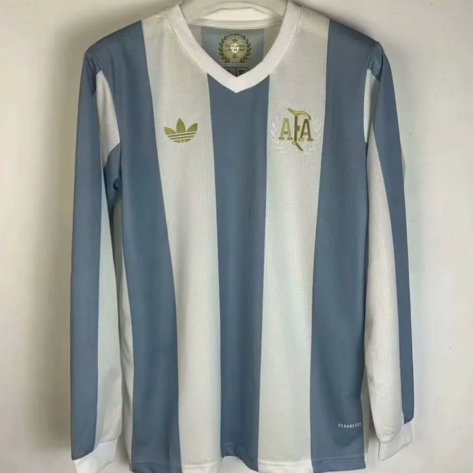 2024/25 Argentina 50th Anniversary Edition Long Sleeve Fans Jersey Front