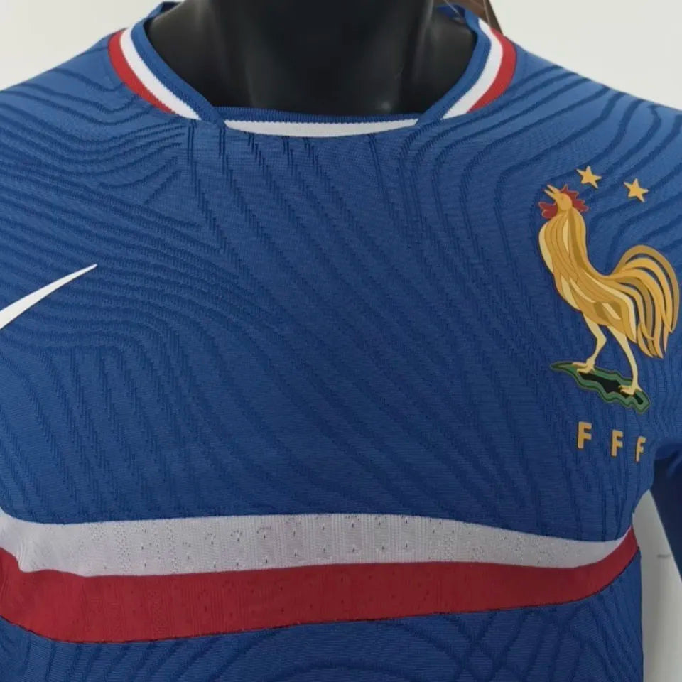 2026/27 France Special Edition Player Version Long Sleeve Soccer Jersey Detail 1