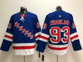 Men's New York Rangers Mika Zibanejad #93 Blue Player Jerseys