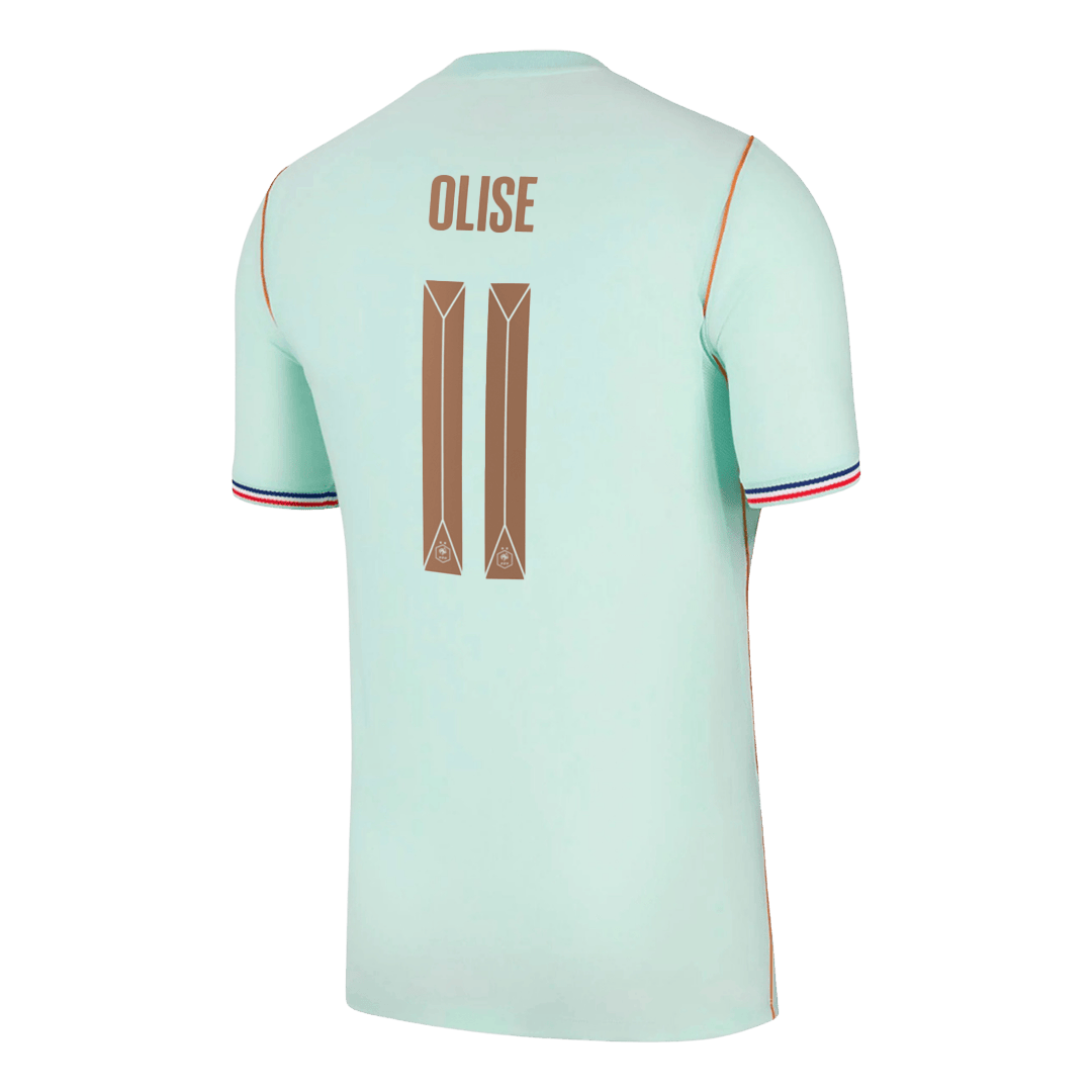 OLISE #11 France Away Soccer Jersey World Cup 2026 Blue Back