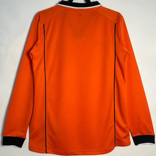 1998 NL Home Orange Long Sleeve Retro Soccer Jersey Back