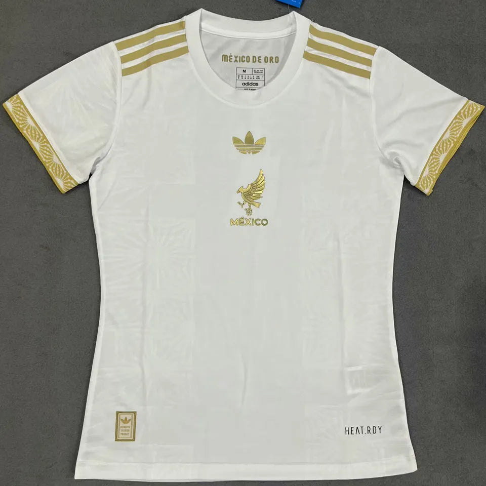 2025 Mexico White Special Edition México de Oro Women Soccer Jersey 女 Front