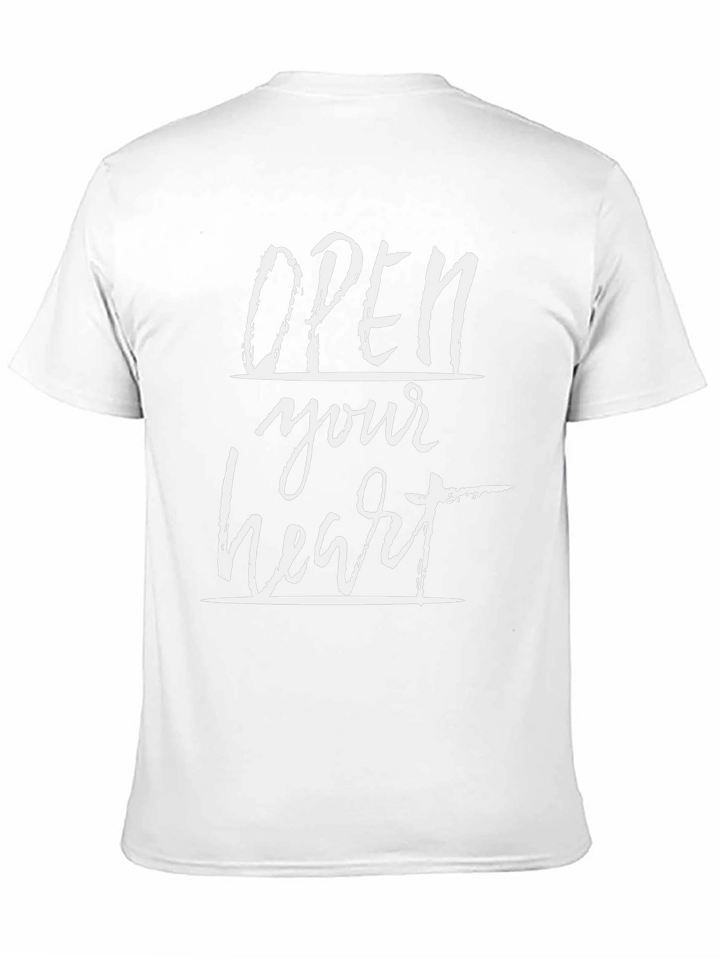 Open Your Heart Graphic Black T-Shirt