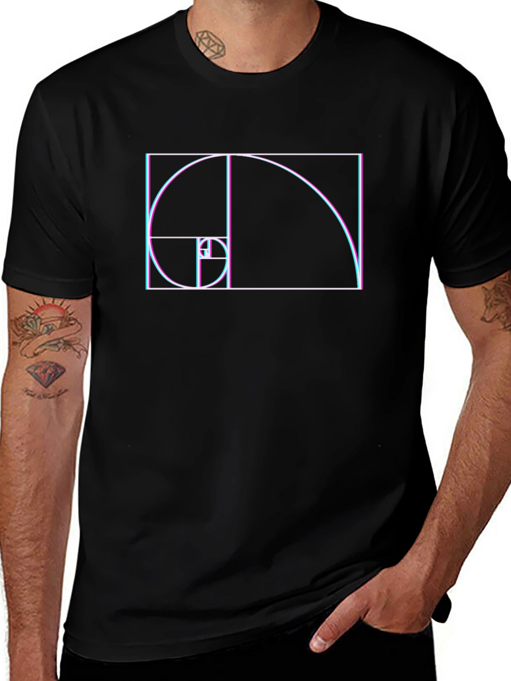 Golden Ratio T-Shirt - Fibonacci Sequence Design