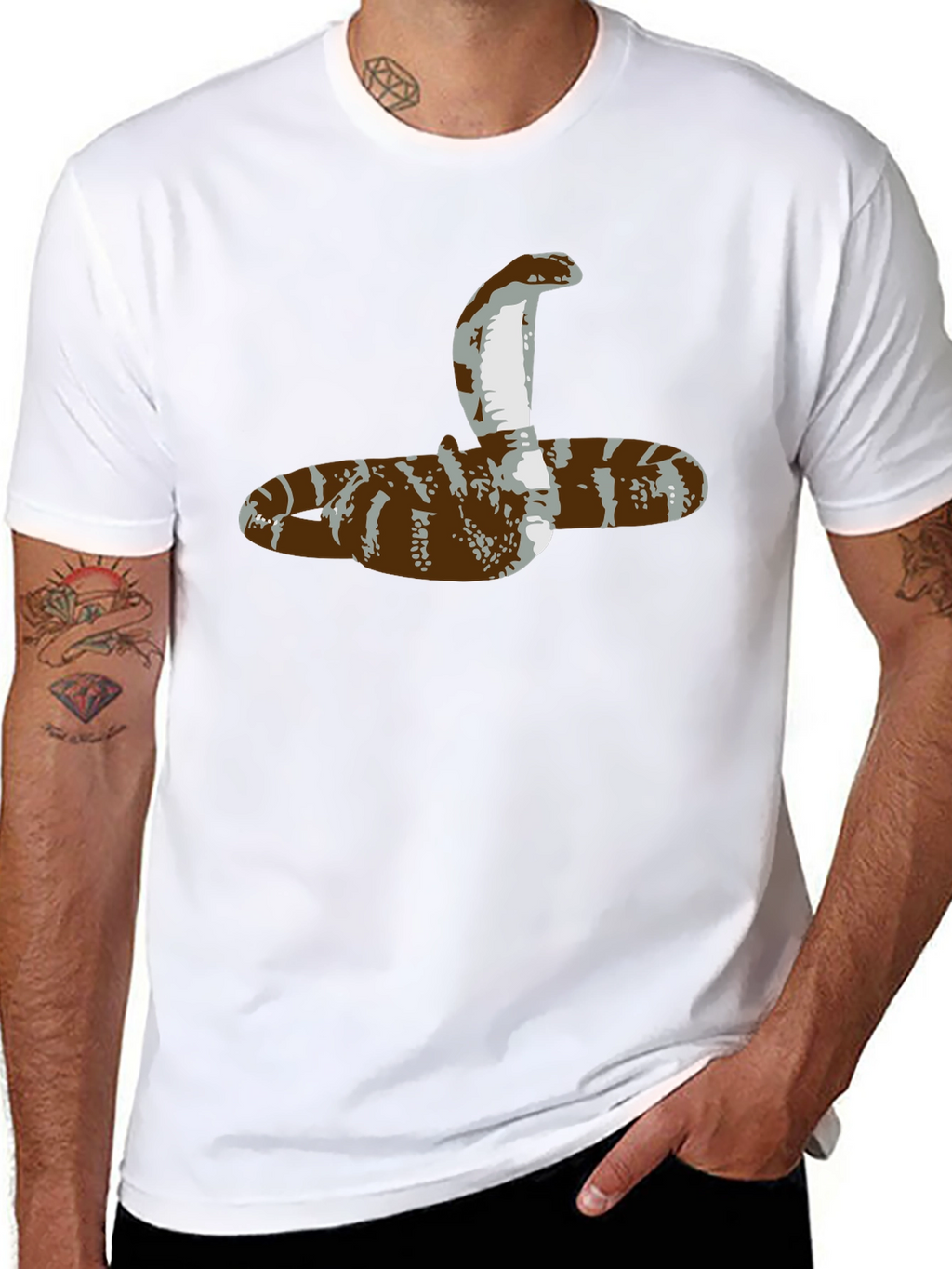 Cobra Snake Graphic Tee - Mens Black T-Shirt