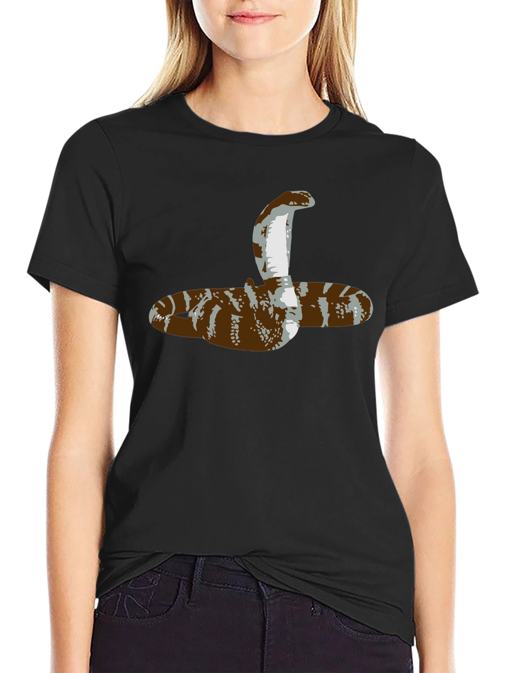 Cobra Snake Graphic Tee - Mens Black T-Shirt