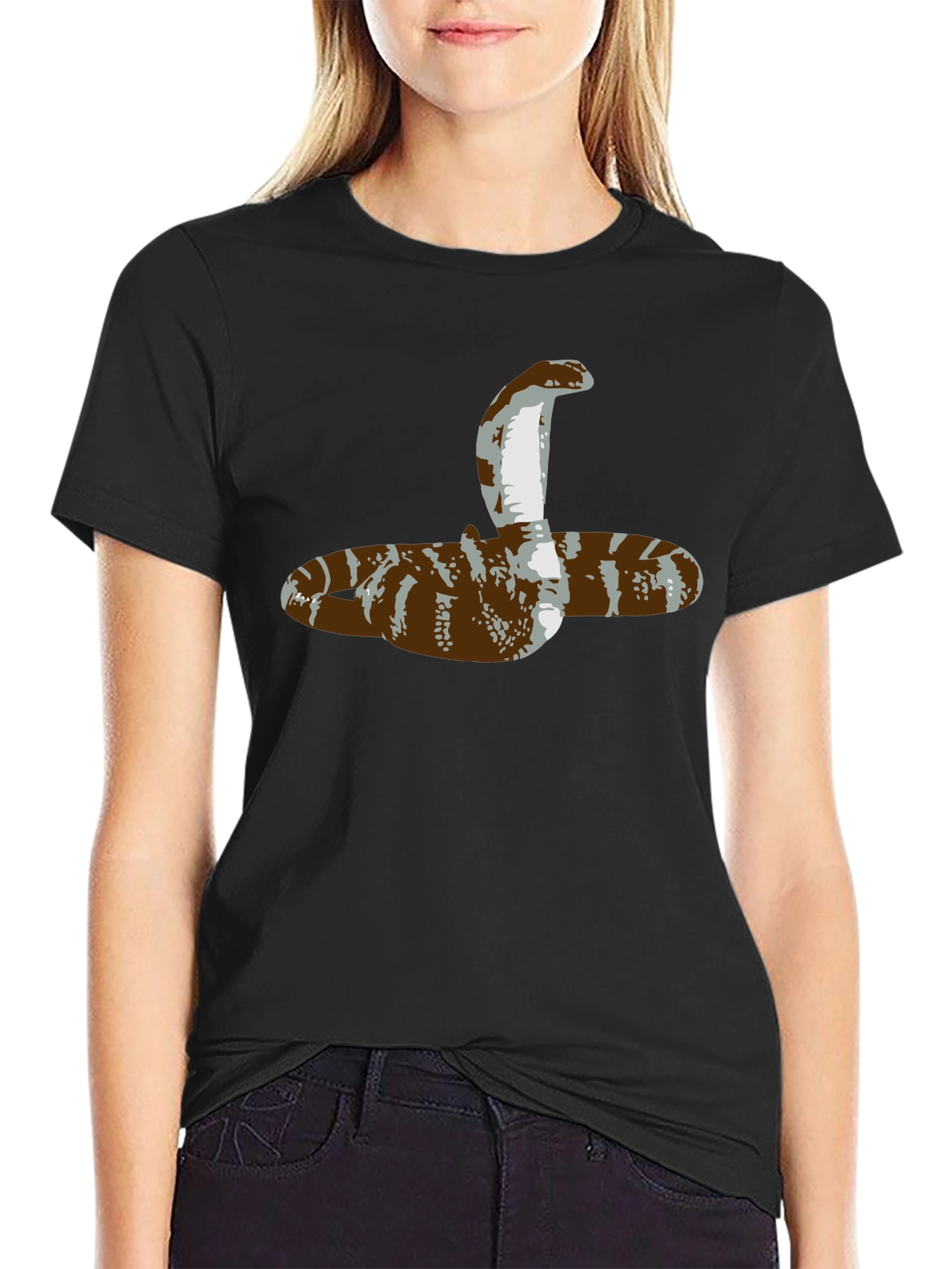 Cobra Snake Graphic Tee - Mens Black T-Shirt