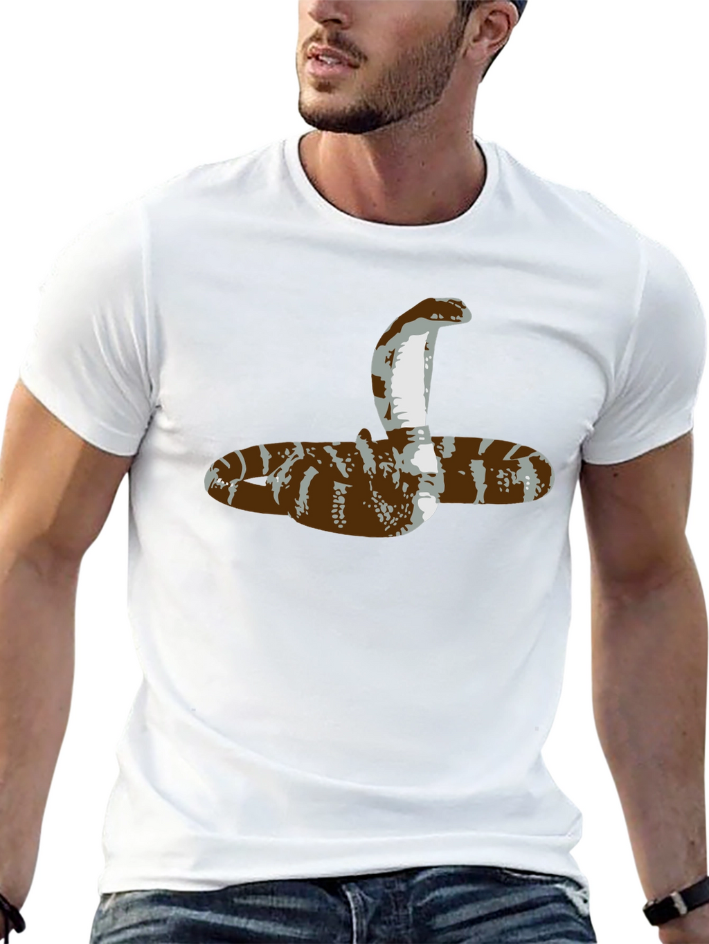 Cobra Snake Graphic Tee - Mens Black T-Shirt