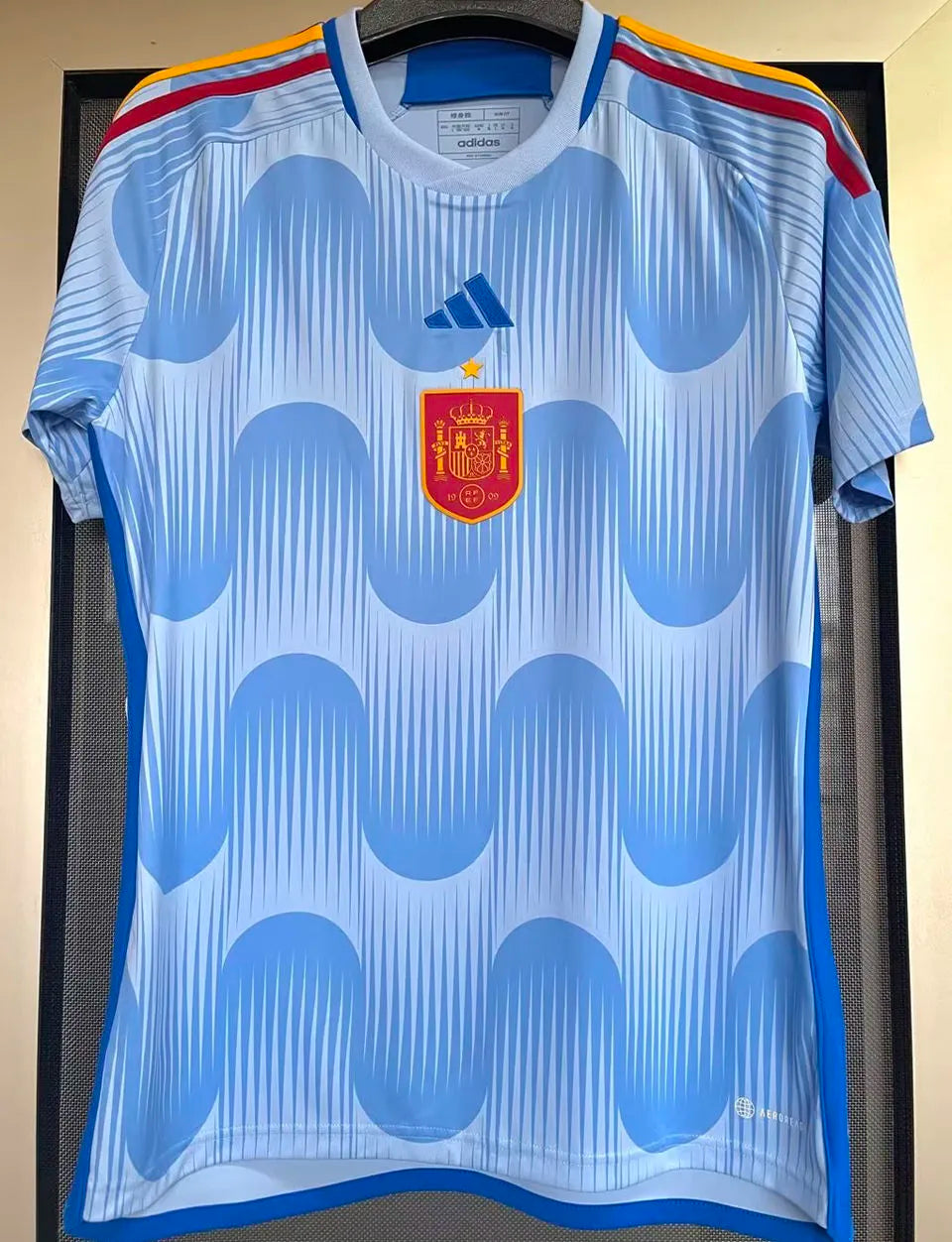 2022/23 Spain 1:1 Quality Away Fans Soccer Jersey Detail 4