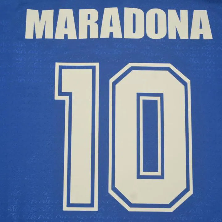 1994 Argentina Away Retro Player Version Soccer Jersey Detail 3