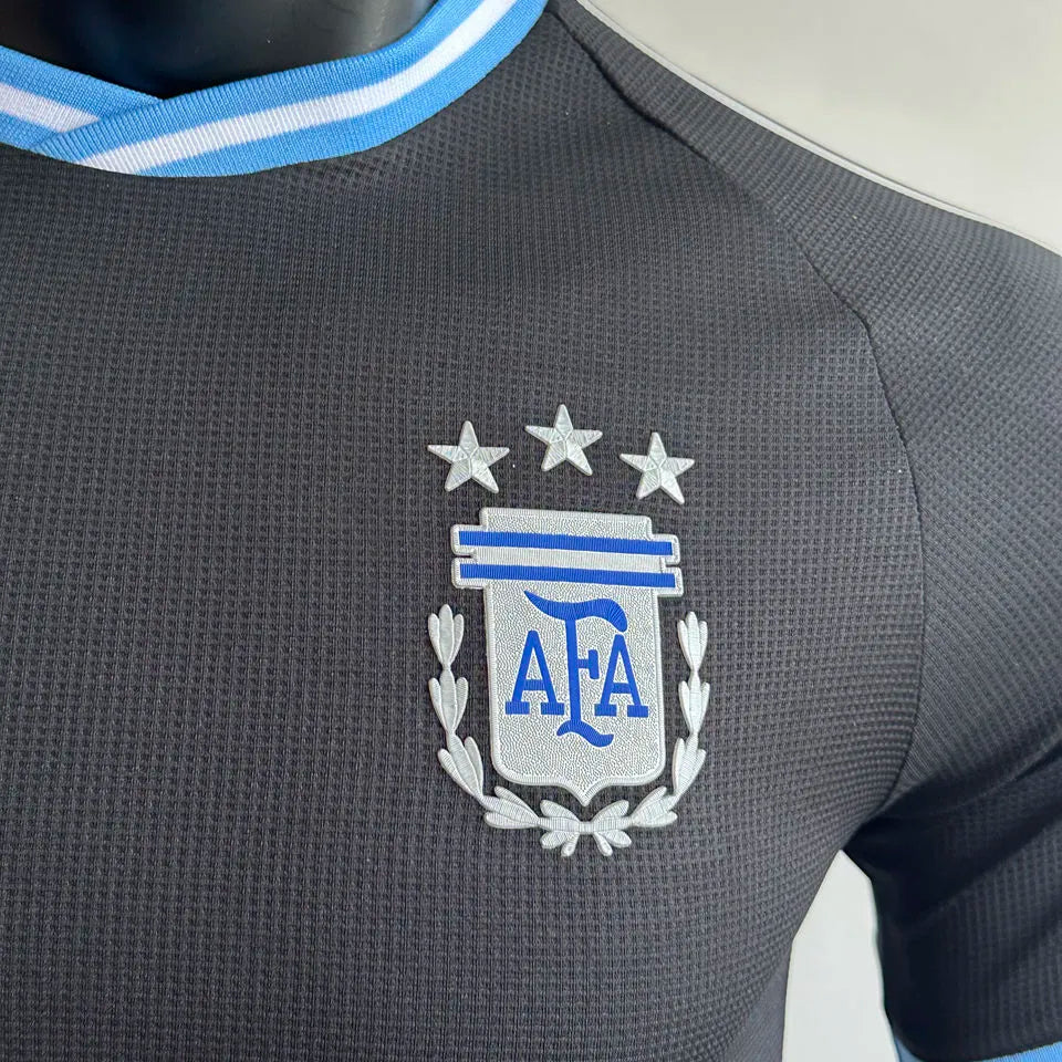 2025/26 Argentina Away Black Player Version Jersey Detail 2