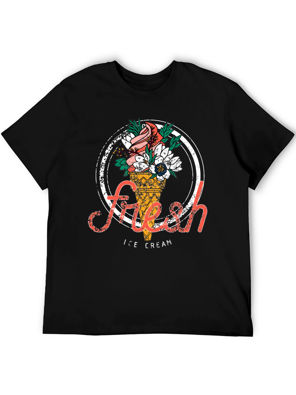 Fresh Ice Cream Graphic T-Shirt - Stylish Unisex Tee
