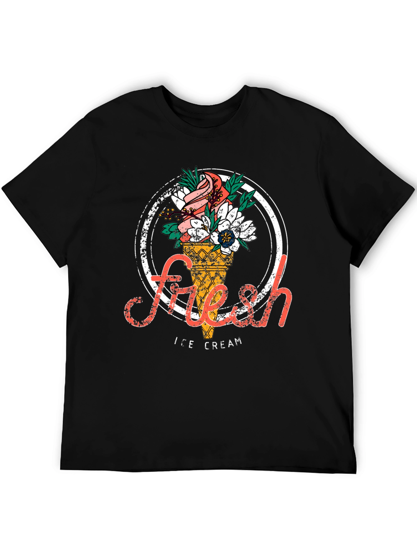 Fresh Ice Cream Graphic T-Shirt - Stylish Unisex Tee