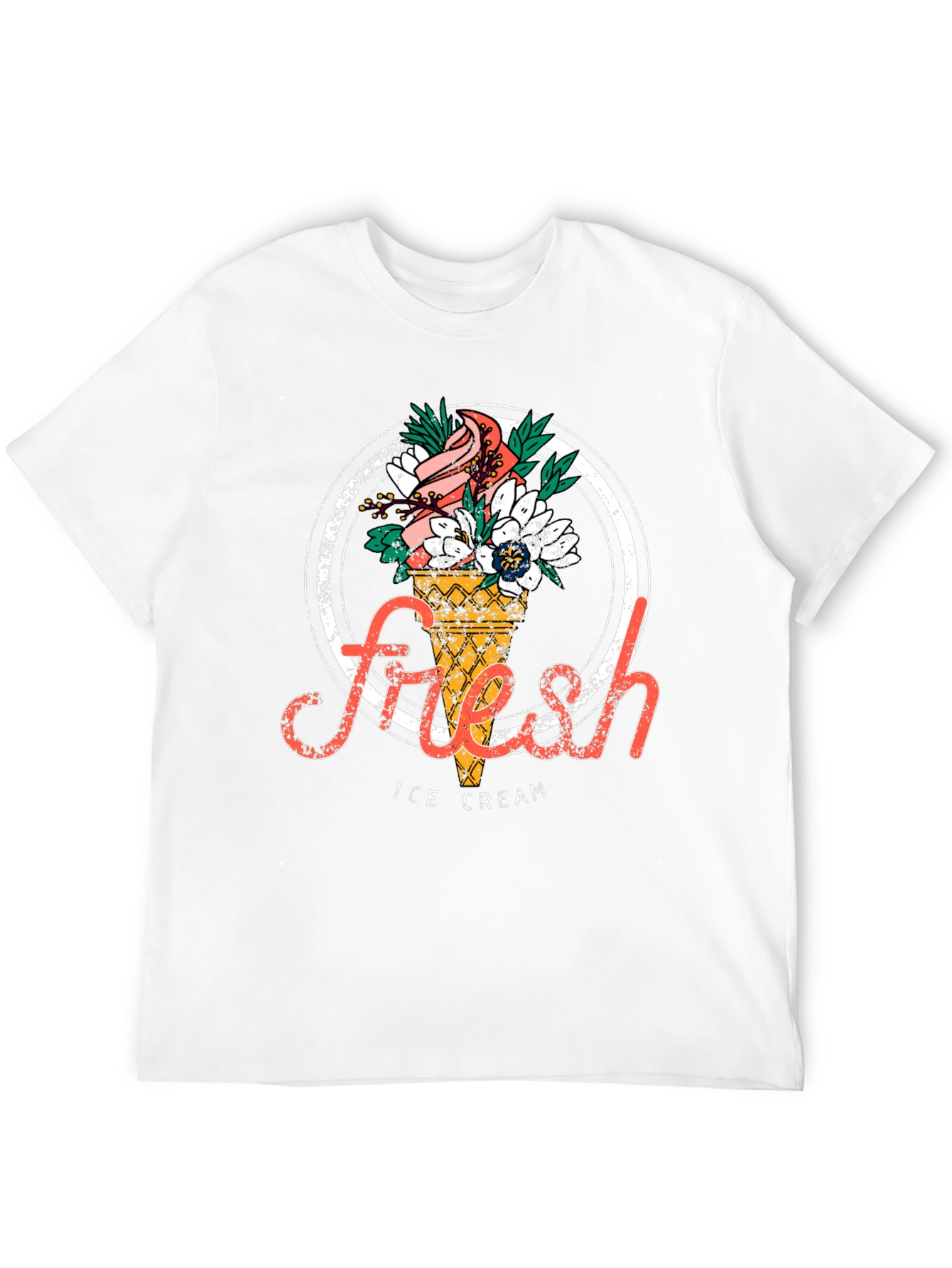 Fresh Ice Cream Graphic T-Shirt - Stylish Unisex Tee