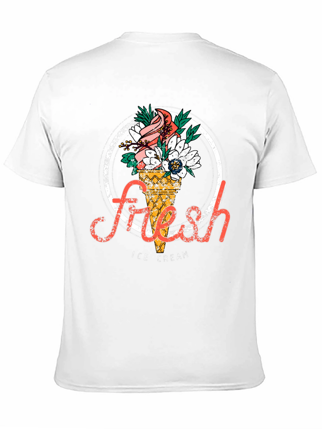 Fresh Ice Cream Graphic T-Shirt - Stylish Unisex Tee
