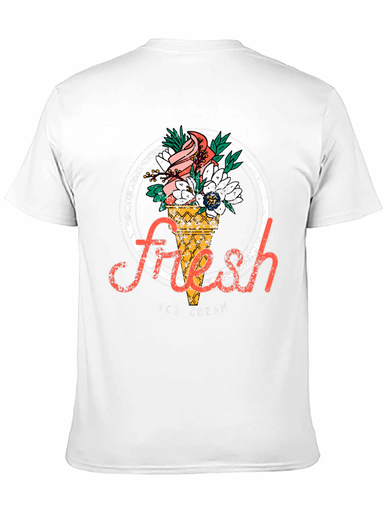 Fresh Ice Cream Graphic T-Shirt - Stylish Unisex Tee