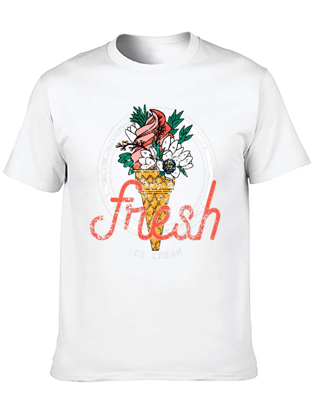 Fresh Ice Cream Graphic T-Shirt - Stylish Unisex Tee