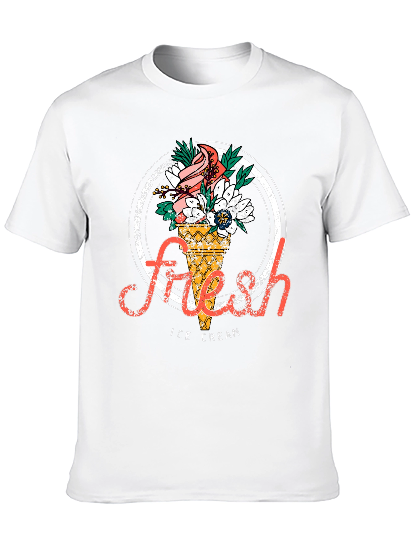 Fresh Ice Cream Graphic T-Shirt - Stylish Unisex Tee