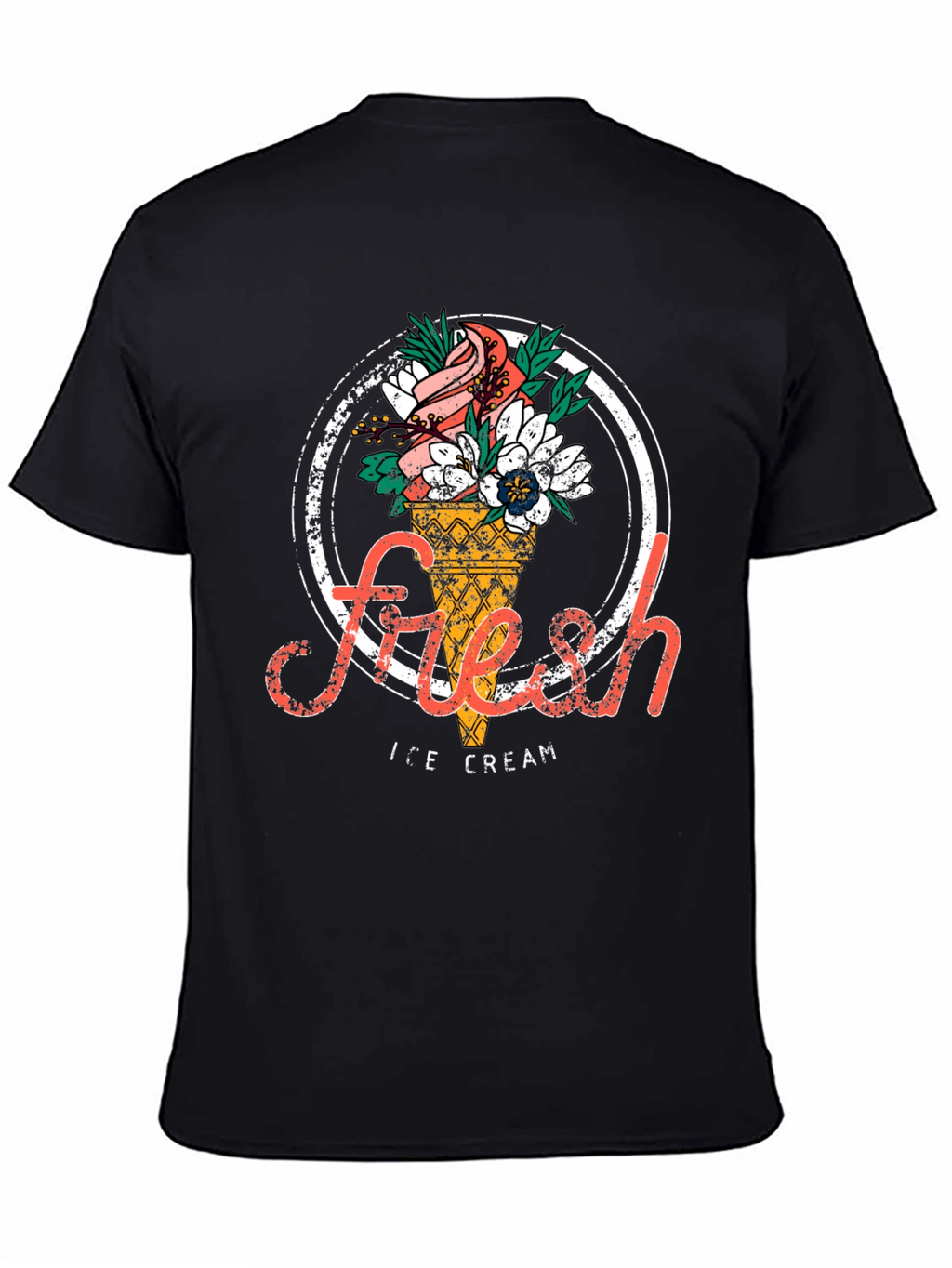Fresh Ice Cream Graphic T-Shirt - Stylish Unisex Tee