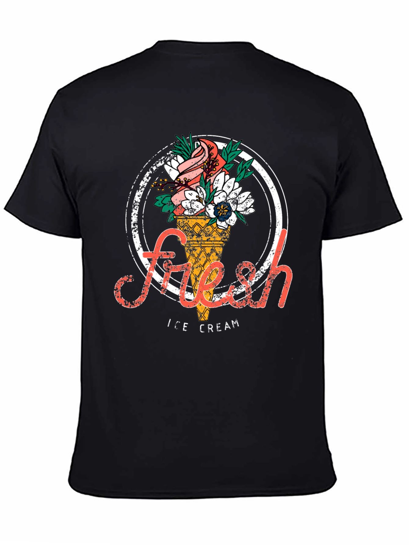 Fresh Ice Cream Graphic T-Shirt - Stylish Unisex Tee