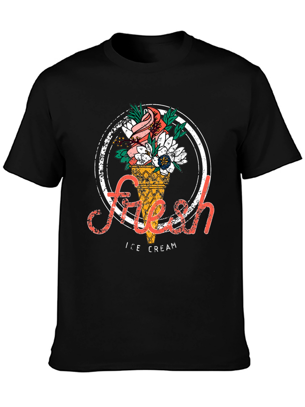 Fresh Ice Cream Graphic T-Shirt - Stylish Unisex Tee