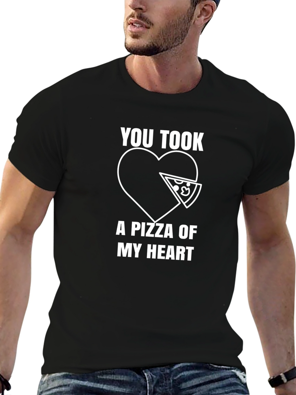 Pizza My Heart Graphic Tee - Food Lover Shirt