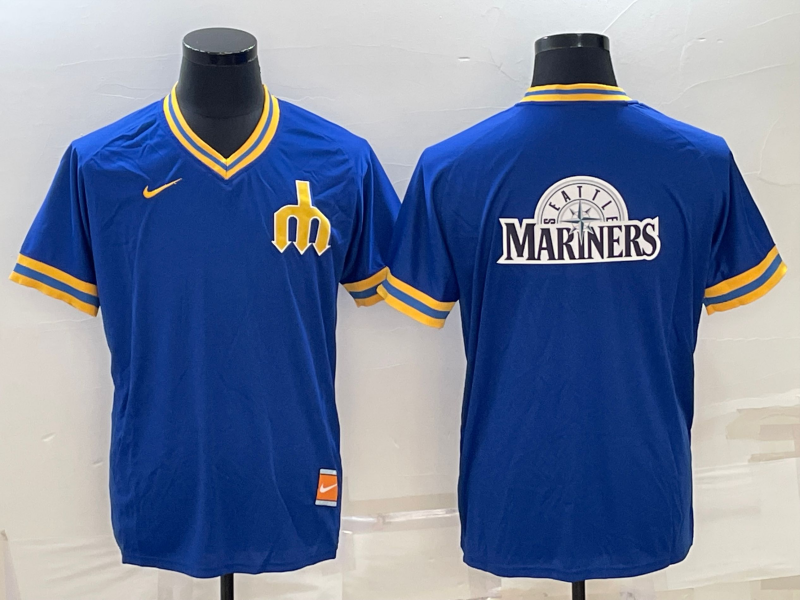 Men's Seattle Mariners Blue Replica Team Jerseys