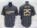 Men's Minnesota Twins Byron Buxton #25 Gray Replica Player Jerseys