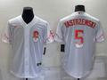 Men's San Francisco Giants Mike Yastrzemski #5 White Replica Baseball Jerseys City Edition