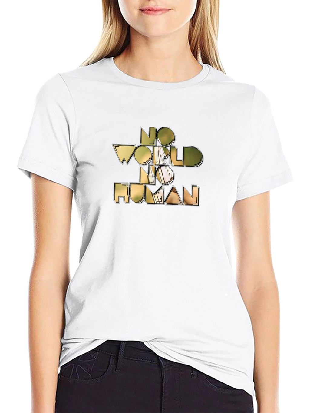 No World No Human Graphic Tee