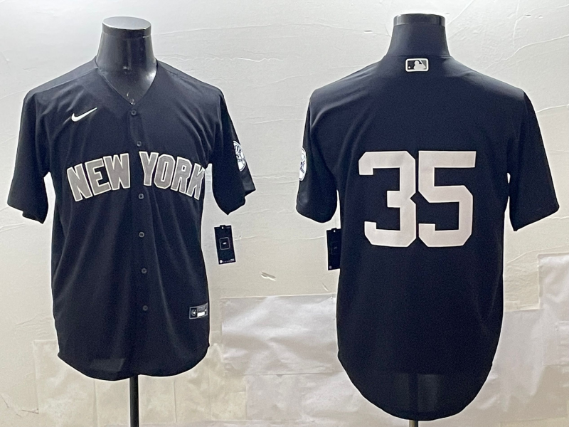 Men's New York Yankees Cody Bellinger #35 Black Replica Team Jerseys