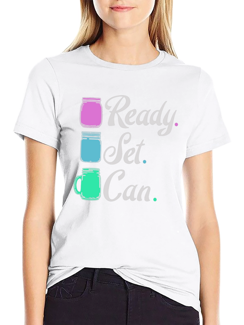 Ready Set Can T-Shirt Black Graphic Tee