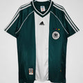1998 Germany Away Green Retro Soccer Jersey Front
