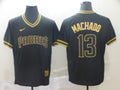 Men's San Diego Padres Manny Machado #13 Black Stitched Jerseys
