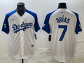 Men's Los Angeles Dodgers Julio Urias #7 White Limited Jerseys