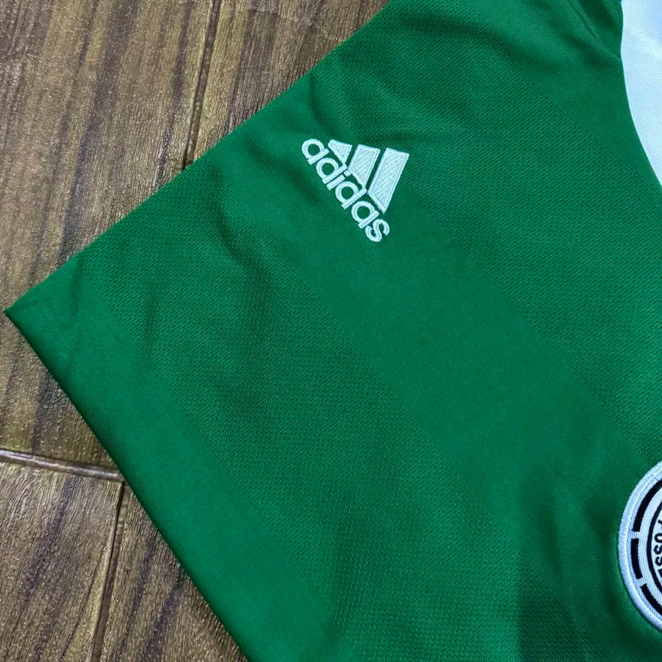 2012 Germany Away Green Retro Soccer Jersey Detail 2