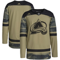 Men's Colorado Avalanche Camo Military Appreciation Team Authentic Practice Blank Jerseys
