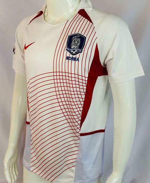 2002 South Korea Away White Retro Soccer Jersey Item NO.: 1730884 Front