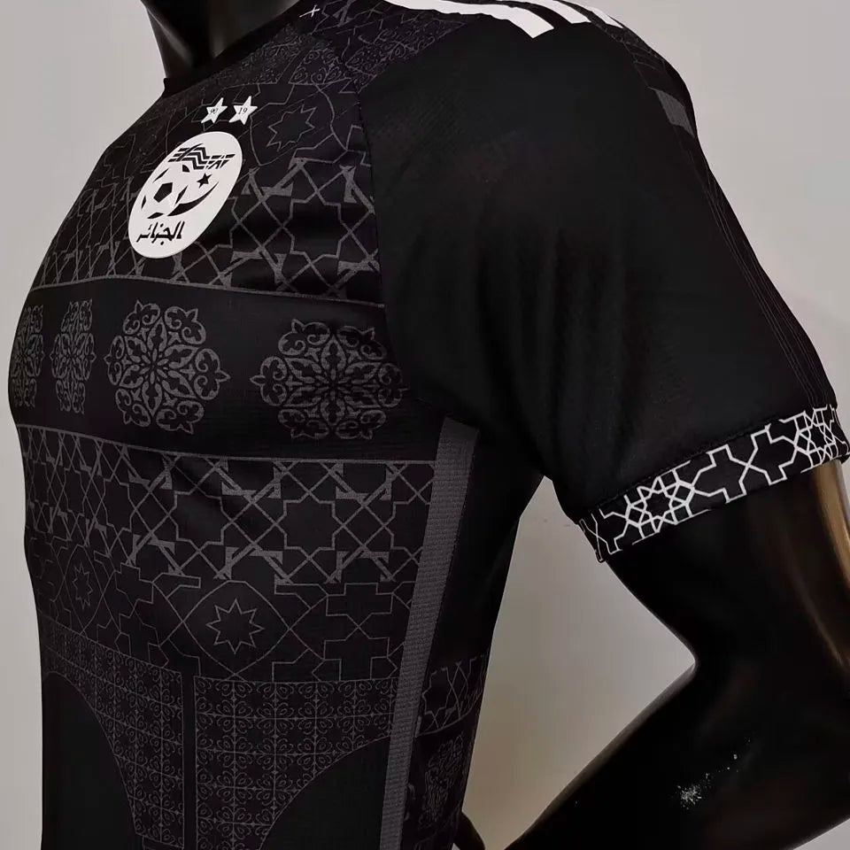 2025 Algeria Special Edition Pink Player Version Jersey A33 Detail 2